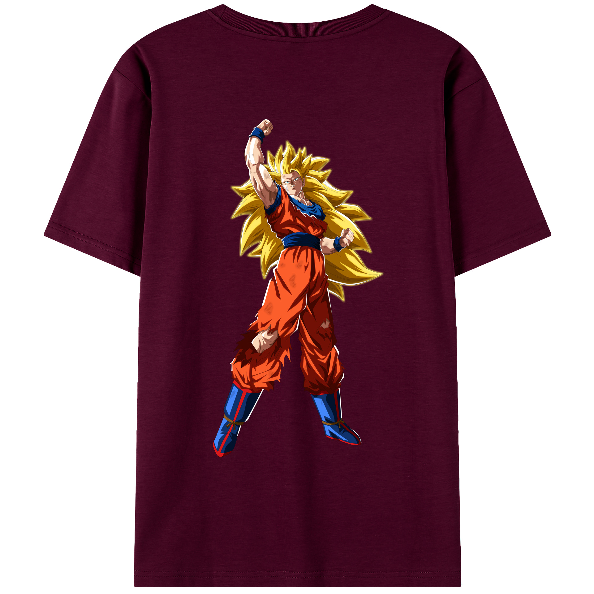 （画像用） ドラゴンボール 孫悟空（そん ごくう）Son Goku カカロット DRAGON BALL Kakarotto レディース半袖Tシャツ(バックプリント)